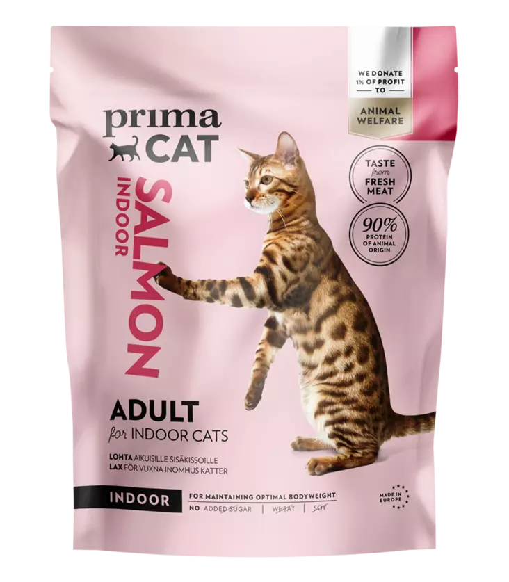Indoor Adult Salmon PrimaCat - Kissan kuivaruoat pennut ja kasvatus - 056335 - 1
