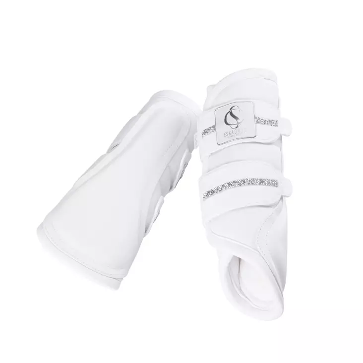 Jännesuojat Softshell Jewel valkoinen Eskadron - Hevosen vuohis- ja hivutussuojat - 056005 - 1
