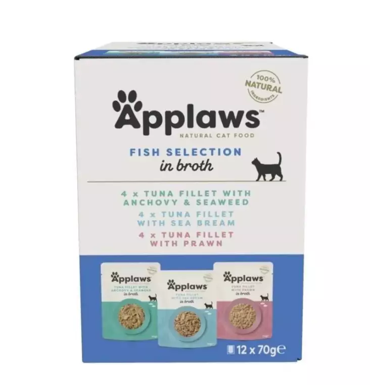 Kalalajitelma liemessä 12x70g pss Appla cat - Aikuisten kissojen säilykkeet - 003765 - 2
