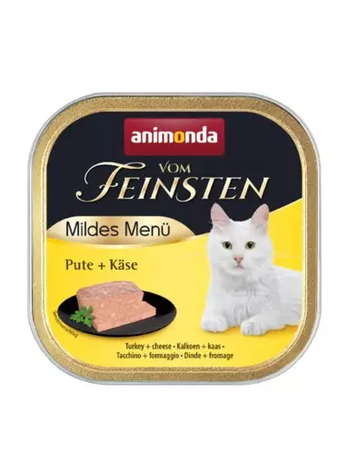 Kalkkuna-juusto 100g Mildes menu VF Animonda - Aikuisten kissojen säilykkeet - 044095 - 1