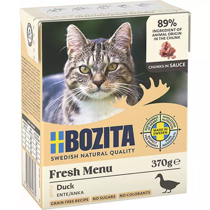 Ankka 370g kastike Bozita Cat - Aikuisten kissojen säilykkeet - 046635 - 1