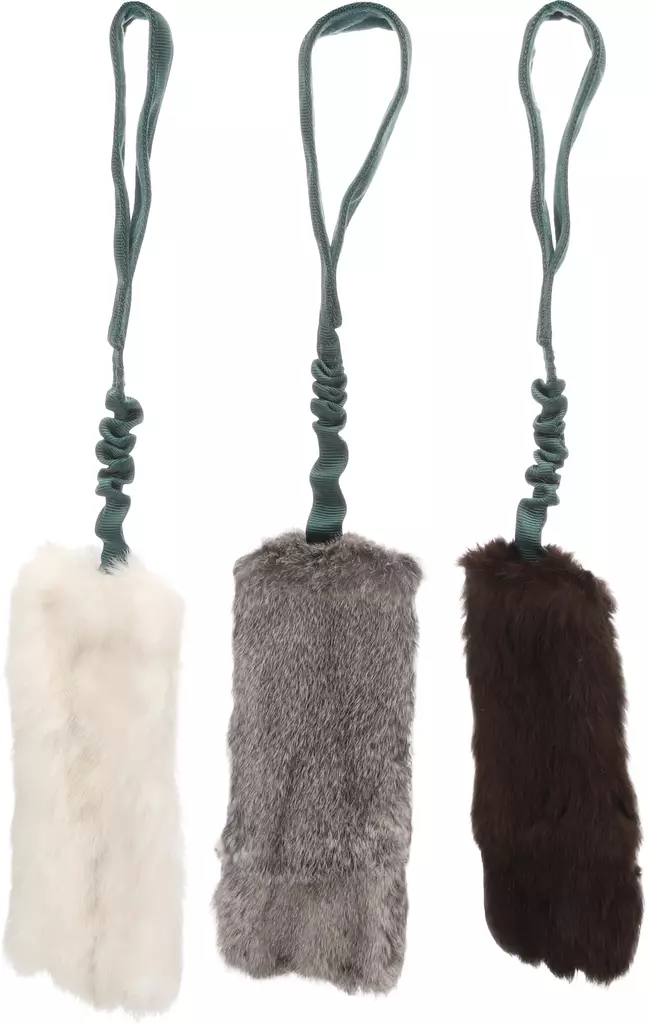 Kaninkarvapatukka Furtra Chaser joustokahvalla 55x11cm värimix Flamingo - Koiran pehmolelut - 055505 - 2