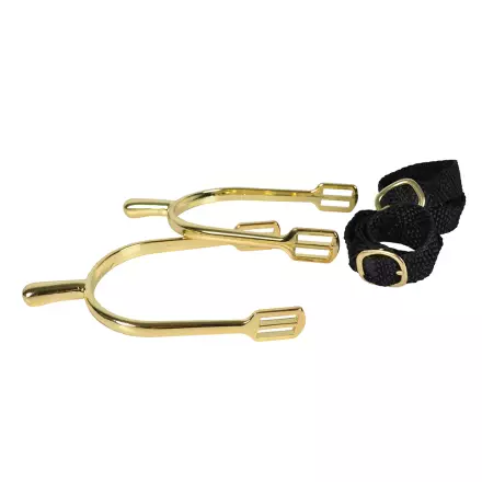 Kannukset 30mm messinkipinnoite nylonremmit Hansbo Sport - Ratsastajan kannukset ja tarvikkeet - 032605 - 1