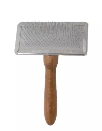 Karsta metallireunuksella S 11mm 4,5x6cm Tauro Pro Line - Koiran harjat, karstat ja suat - 053535 - 1