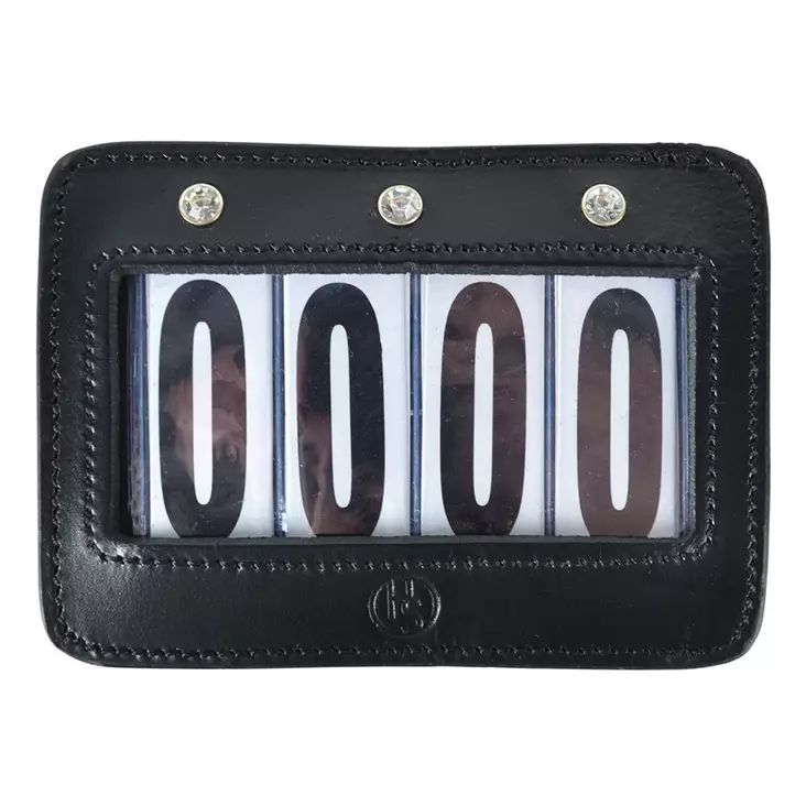 Kilpailunumero 4-numeroinen neliö strasseilla, musta Hansbo Sport - Ratsastajan asusteet - 056515 - 1