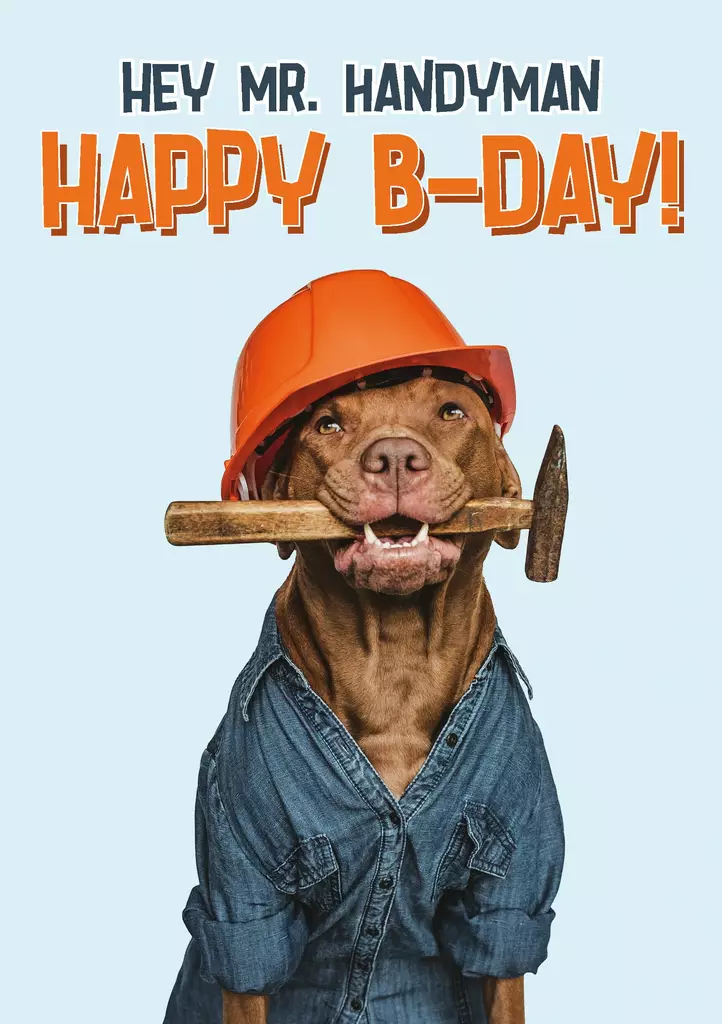 Kortti A5 Happy B-Day! Handyman - Lahjatavarat - 059115 - 1