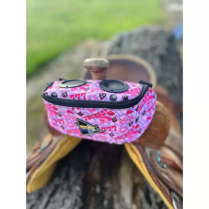 Beat Bag vyö- ja satulalaukku kaiuttimilla Jackpot pinkki Schulz Equine - Ratsastajan asusteet - 056655 - 1