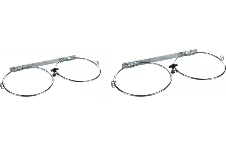 Kuppiteline Double metallia 2x24cm Flamingo - Koiran metallikupit ja telineet - 055465 - 1