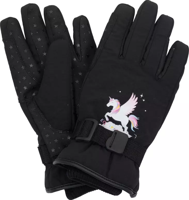 Lasten talvisormikas Conroe Kid musta Equipage - Ratsastushanskat - 059935 - 1