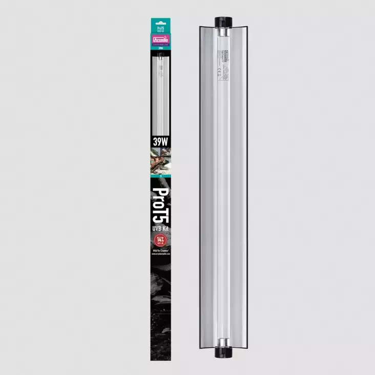 Loisteputki T5 UVB Kit Dragon14% 39W Arcadia Pro - Terraarion tarvikkeet ja kuivikkeet - 059365 - 1