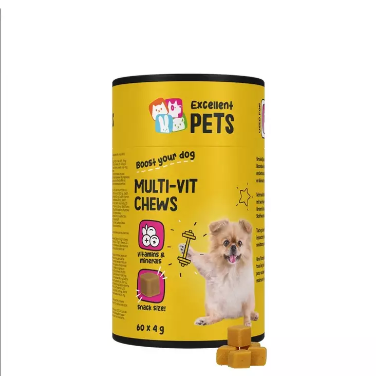 Multi - Vit Soft Chews 60kpl Excellent Pets - Koiran kivennäiset ja vitamiinit - 047655 - 1