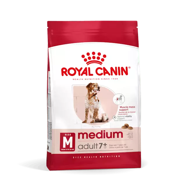 Adult 7+ MEDIUM Royal Canin - Koiran kuivaruoat ikääntyville koirille - 001115 - 2