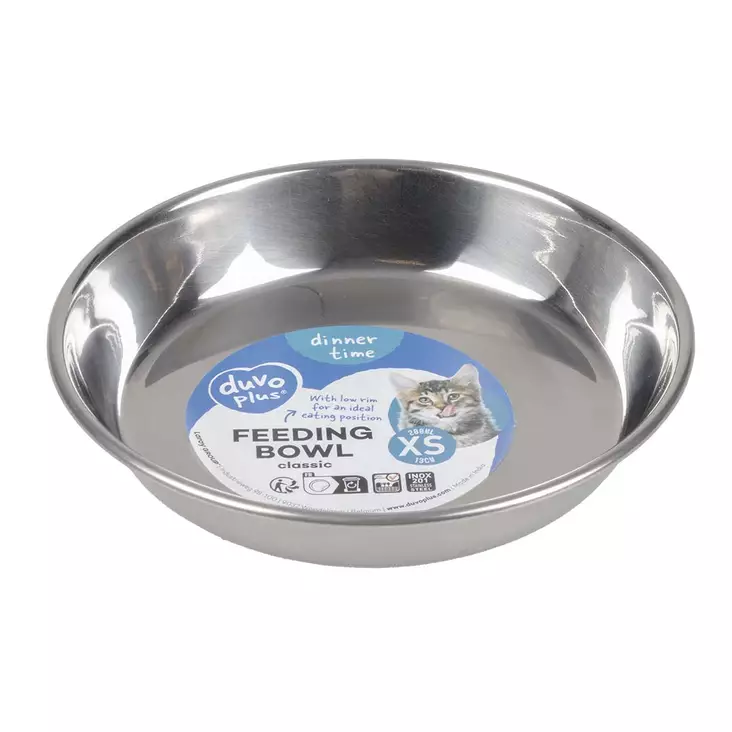 Metallikuppi Classic Cat XS 200ml 13cm Duvo+ - Koiran metallikupit ja telineet - 056985 - 1