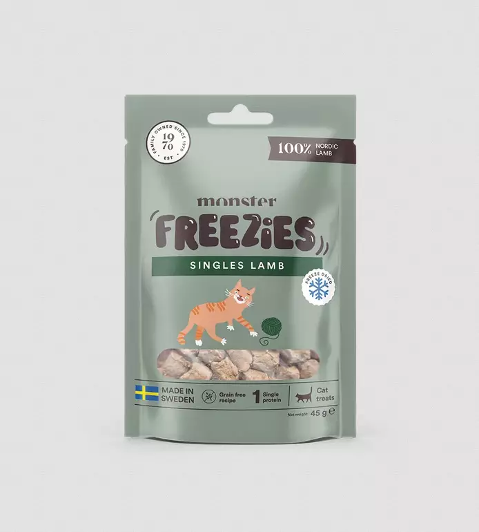 Namipala Single Protein Lamb 45g Freezies monster Cat - Kissan herkut ja makupalat - 029635 - 4