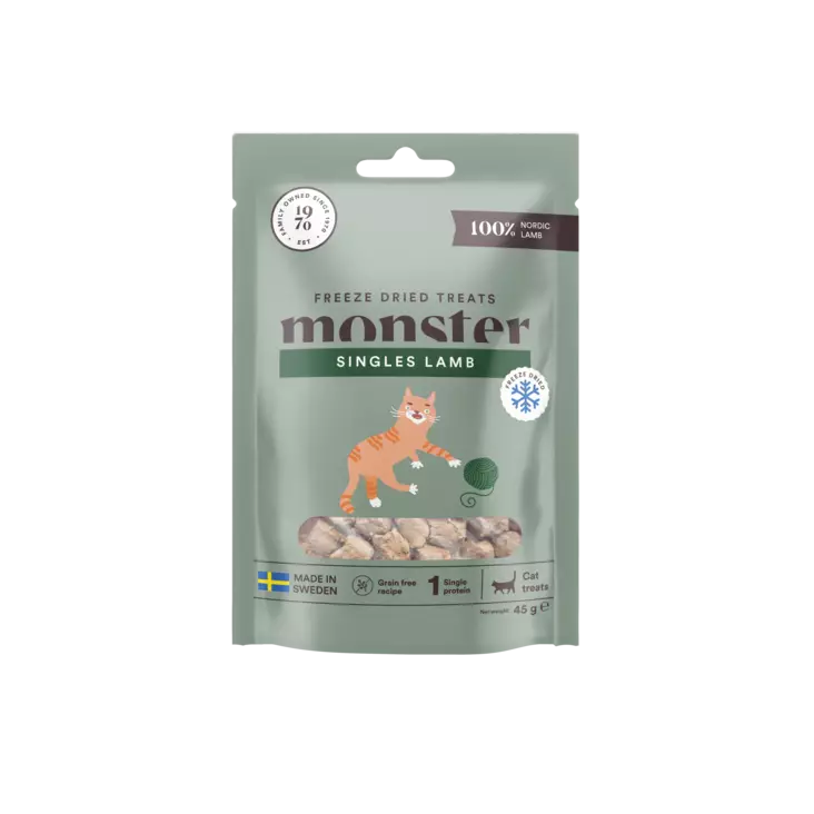 Namipala Freeze Dried Lamb 45g monster cat - Kissan herkut ja makupalat - 029635 - 3