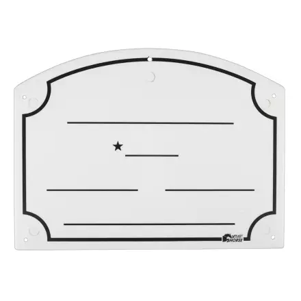 Nimitaulu muovia valkoinen 27x20cm V-Plast - Karsinaelementit ja varaosat - 021825 - 1