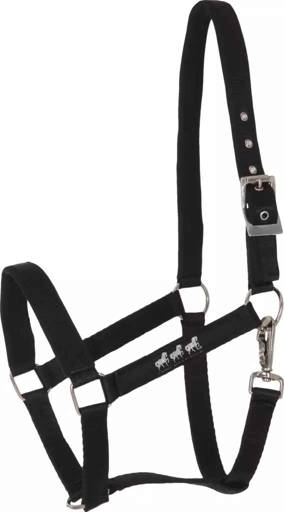 Nylonriimu neopreenipehmusteilla musta-musta HorseGuard - Hevosen nylonriimut - 056215 - 1