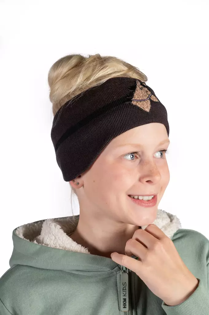 Otsapanta Mia KID vuorella tummanruskea HKM-sports - Ratsastajan asusteet - 054095 - 1