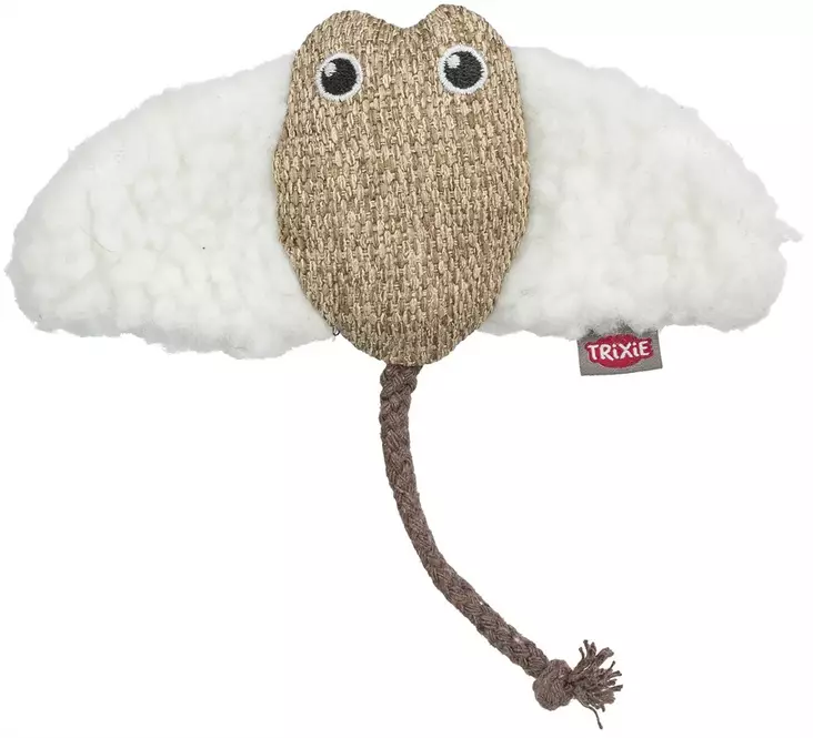 Pehmorausku kissanmintulla 15cm beige-valkoinen Trixie - Kissan pehmolelut - 054695 - 1