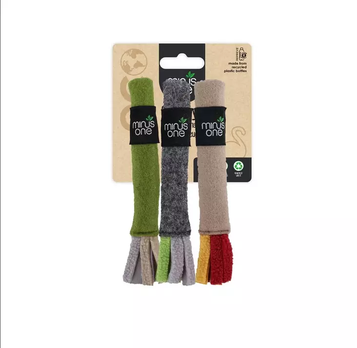 Huopatikku kissanmintulla 3kpl Minus One - Kissan hiiret, linnut, perhoset ym. - 047605 - 1