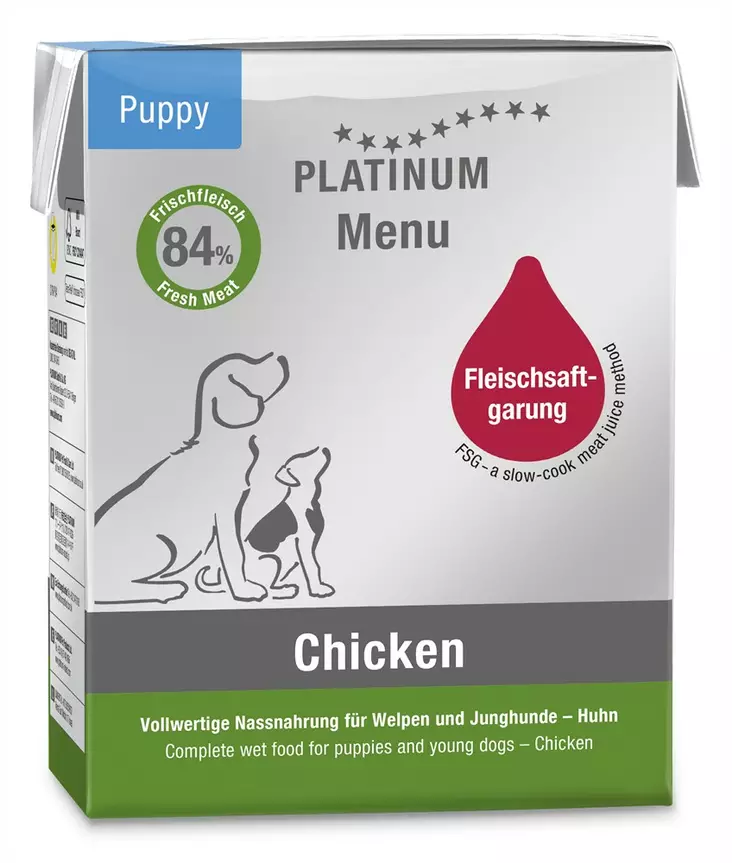 Säilyke Pentu Kana Menu Platinum - Säilykeet pennuille ja kasvatukseen - 033095 - 2