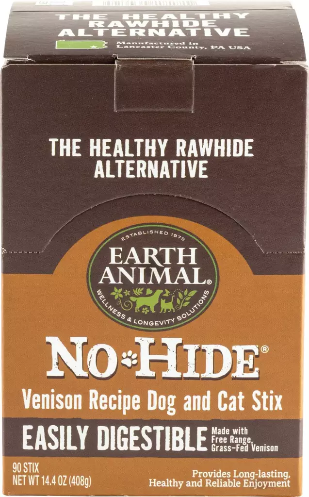 Purutikku No Hide peura / venison 90kpl Earth Animal - Koirien puruluut - 043235 - 1