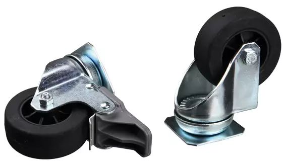 Pyöräsetti 4kpl Skudo boxi 4-7 - Koiran muoviboxit - 050535 - 1