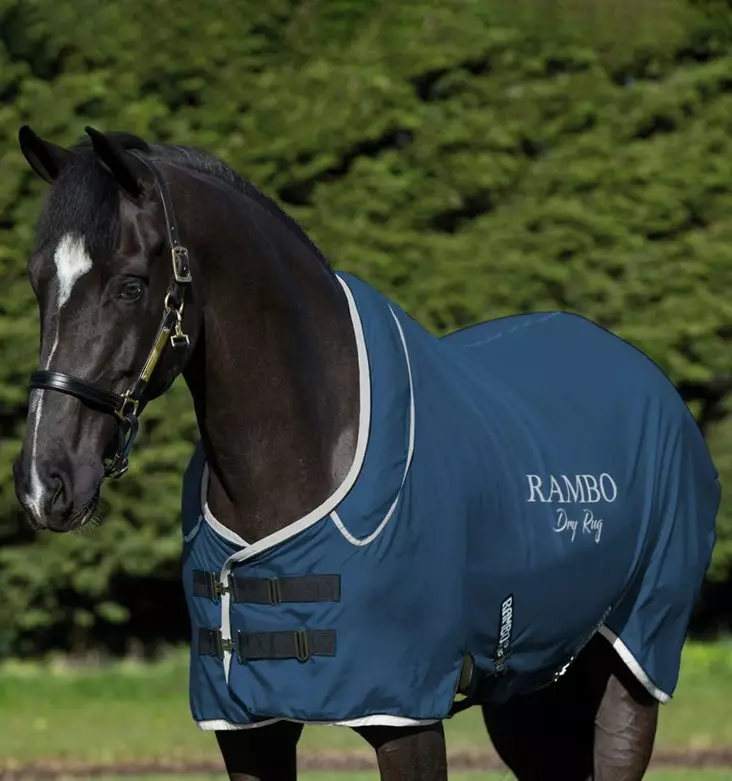 Kuivatusloimi Rambo Supreme Dry Rug (no fill) L navy/silver Horseware - Hevosen kuivatusloimet - 057195 - 1