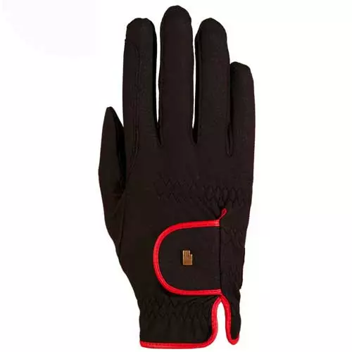 Ratsastushanska Lona 7,5 musta-punainen Roeckl - Ratsastushanskat - 051945 - 1