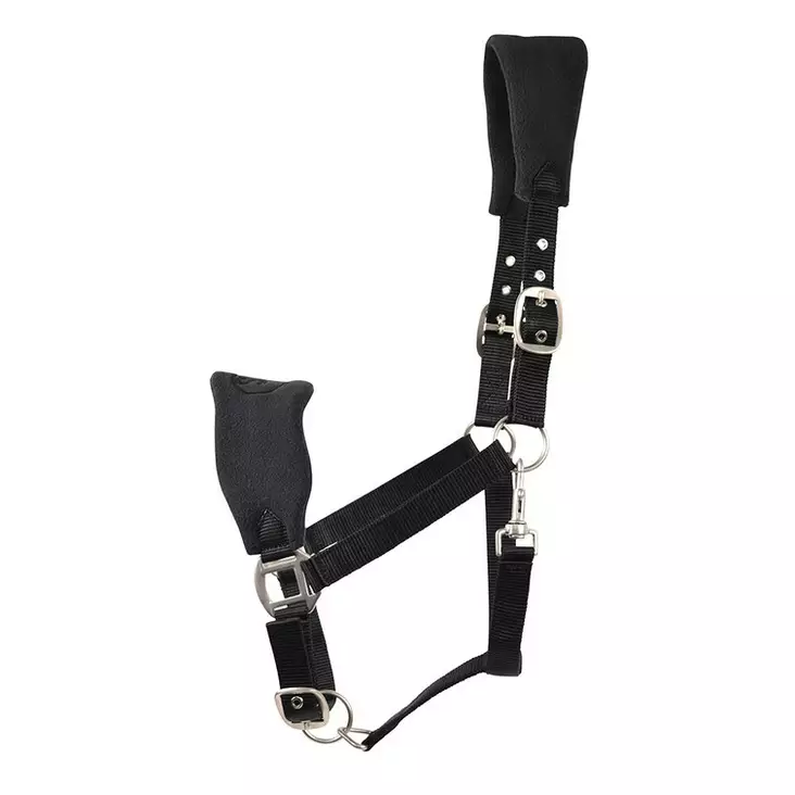 Riimu Emma nylon pehmusteilla musta Hansbo Sport - Hevosen nylonriimut - 052095 - 1