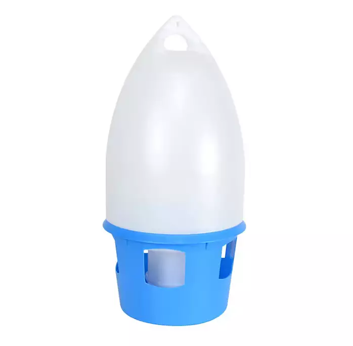 Ruoka- ja vesiautomaatti kyyhkyille 8L sini-valkoinen Gaun - Kotieläinten ruokinta-astiat ja ämpärit - 038805 - 1