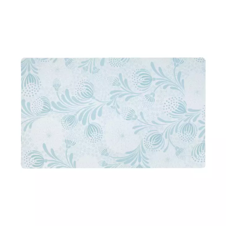 Ruokailualusta Floral vaaleansininen 51x30cm Drymate - Koiran ruokinta-alustat - 052685 - 1