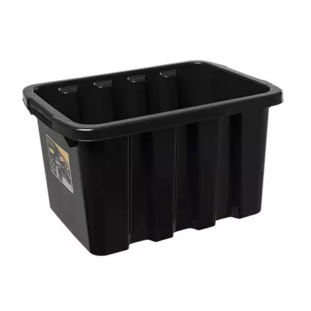 Säilytyslaatikko Strongbox 27L musta Nordiska Plast - Hevosen varusteiden kuljetus ja säilytys - 037975 - 1