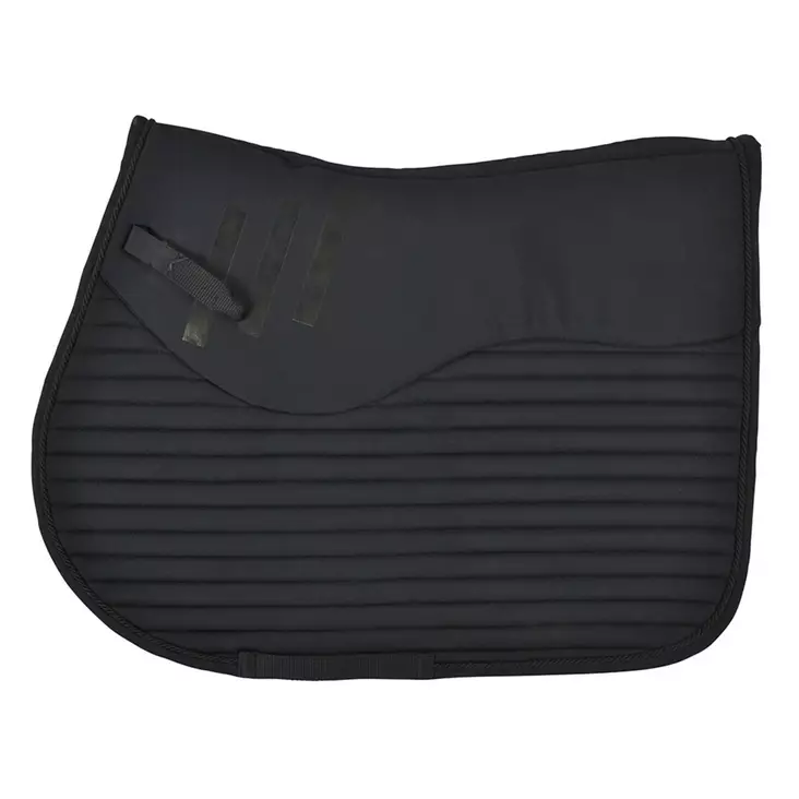Satulahuopa Non-Slip kiinteällä pehmusteella hyppy/yleis musta Hansbo Sport HS - Ratsun satulahuovat ja romaanit - 059945 - 1