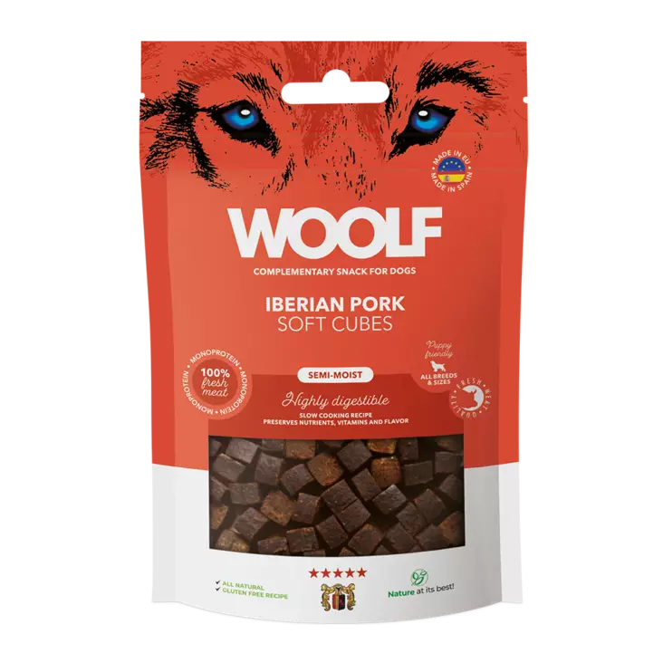 Iberian Sika monoprotein 100g namikuutio Soft Cubes Woolf - Koiran herkut ja makupalat - 052615 - 1