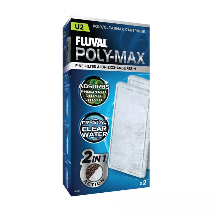 Suodatinpatruuna U2 Poly-Max 2kpl Fluval - Akvaarion tarvikkeet ja hiekat - 044895 - 1