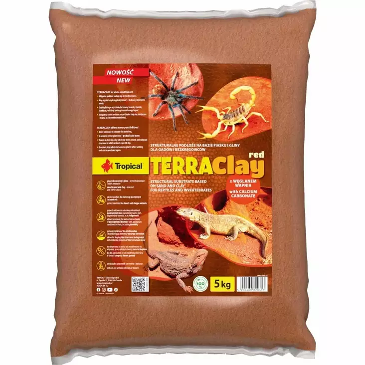Terraclay 5kg punainen Tropical - Terraarion tarvikkeet ja kuivikkeet - 051545 - 1
