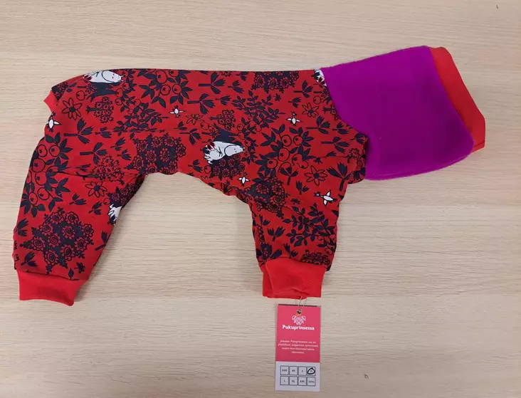 Trikoohaalari Muumi fleecevuorella M 35cm Pukuprinsessa - Koiran haalarit - 055895 - 1