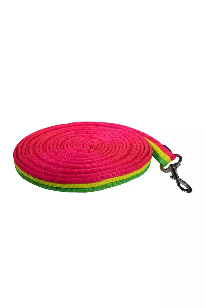 Juoksutusliina Rainbow 8m HKM-sports - Hevosen nylonriimunarut - 054185 - 1