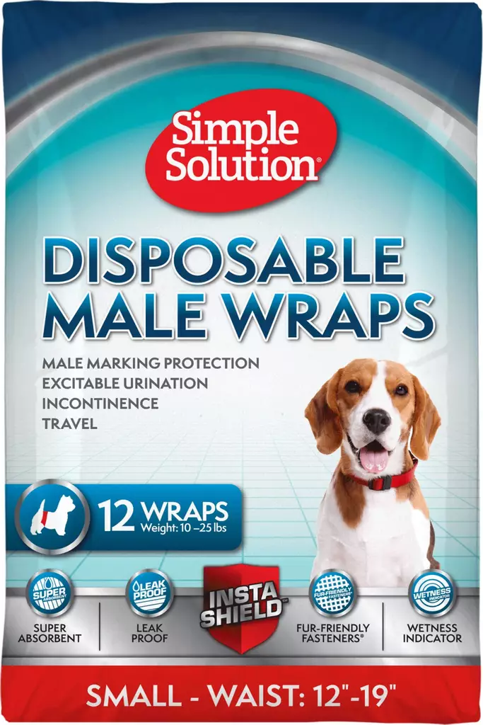 Urosvyö kertakäyttöinen Disposable Male Wraps 12kpl Simple Solution - Juoksuaika- ja pissasuojat - 057535 - 1