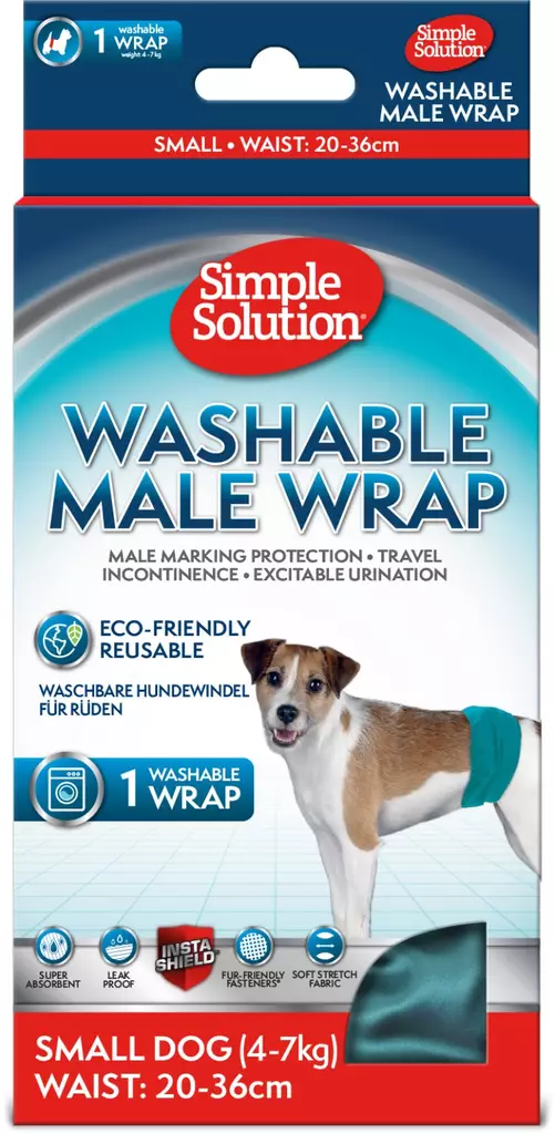 Urosvyö pestävä Washable Male Wrap turkoosi Simple Solution - Juoksuaika- ja pissasuojat - 057515 - 1