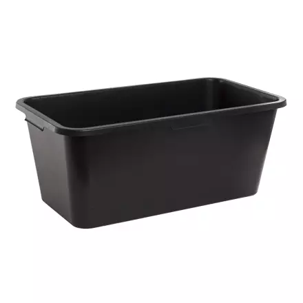 Vesipalju 55L suorakaide musta - Hevosen ruokinta-astiat ja ämpärit - 035925 - 1