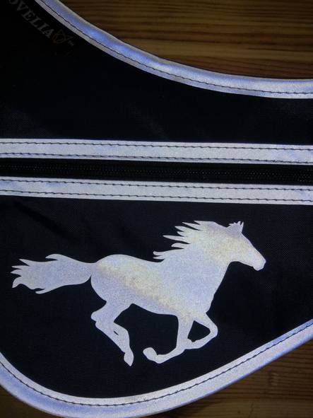 Heijastinolkavyö Ovelia PLUS hevonen-siluetti navy - Eläinihmisen heijastimet ja turvavalot - 027476 - 2