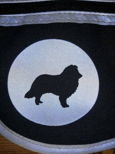 Heijastinolkavyö Ovelia PLUS shetlanninlammaskoira-siluetti Tikkerperi - Eläinihmisen heijastimet ja turvavalot - 027456 - 2