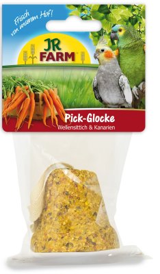 Herkkukello vihanneksilla ja siemenillä linnuille 150g JR - Lemmikkilintujen herkut ja tähkät - 023496 - 2