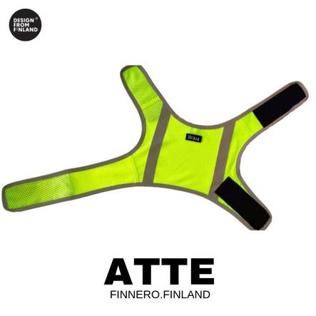 Huomioliivi Atte keltainen FinNero - Koiran heijastimet ja turvavalot - 015006 - 1