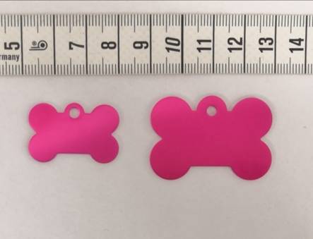 Kaiverruslaatta luu pinkki - Nimi- ja kaiverruslaatat - 032266 - 1