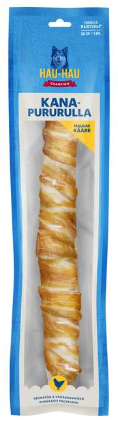 Kanapururulla 38x4cm 1kpl 175g Hau Hau Champion - Koirien puruluut - 037396 - 1