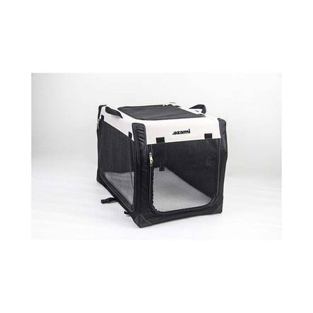 Kevythäkki L/76x51x48cm musta/v.harmaa - Koiran kevythäkit - 027506 - 1