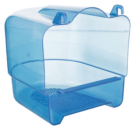 Kylpytalo linnuille sininen 15x16x17cm Trixie - Lemmikkilintujen kylpyastiat ja pesät - 018906 - 1